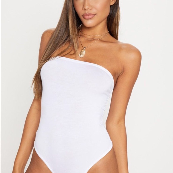 white tube top bodysuit